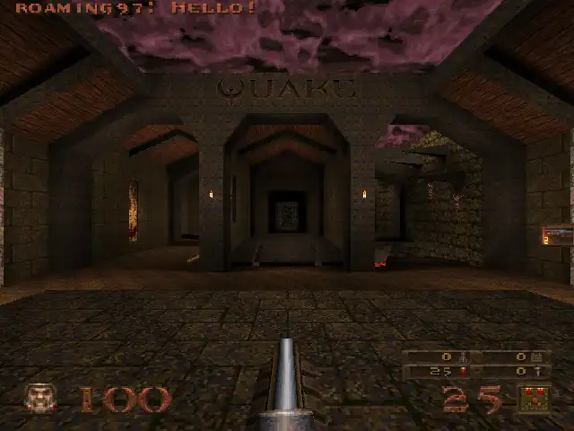Me saying hello from Quake